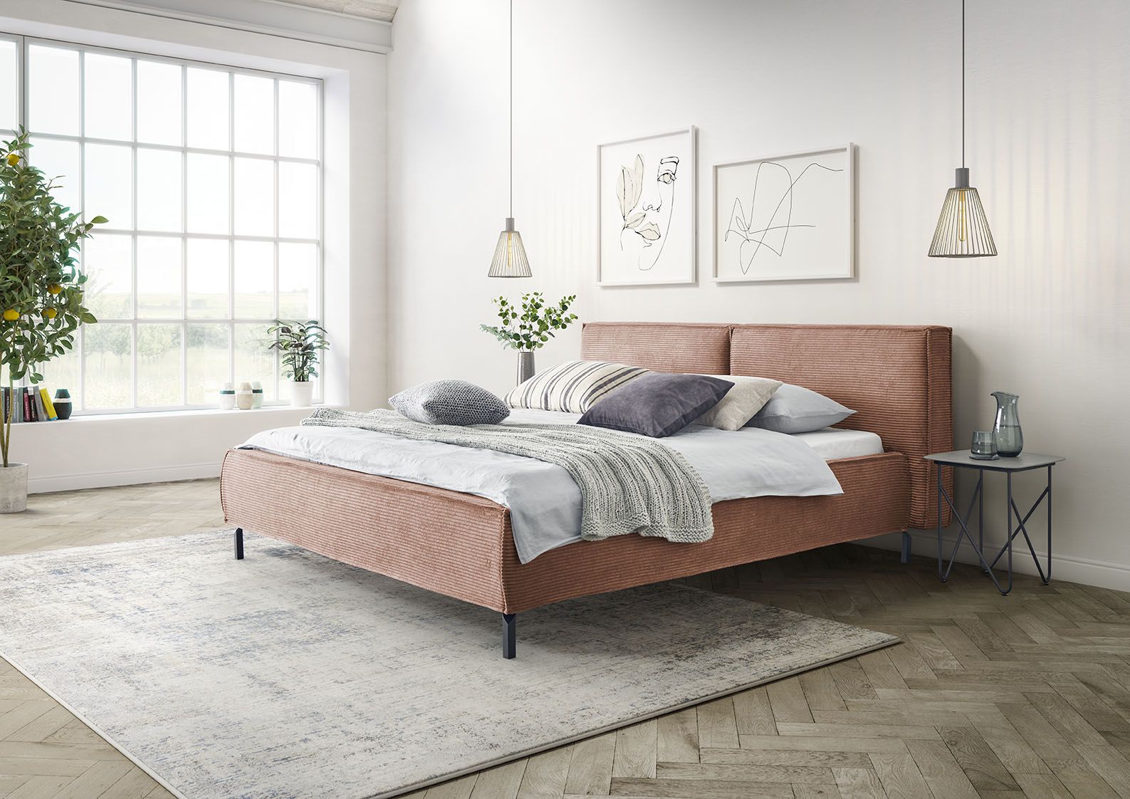 Ledikant Calas Cord Rusty