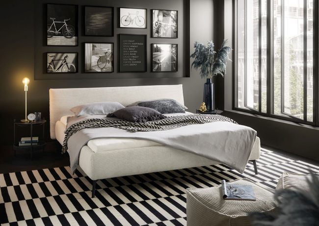 Ledikant Kalua Laag Cord Snow 