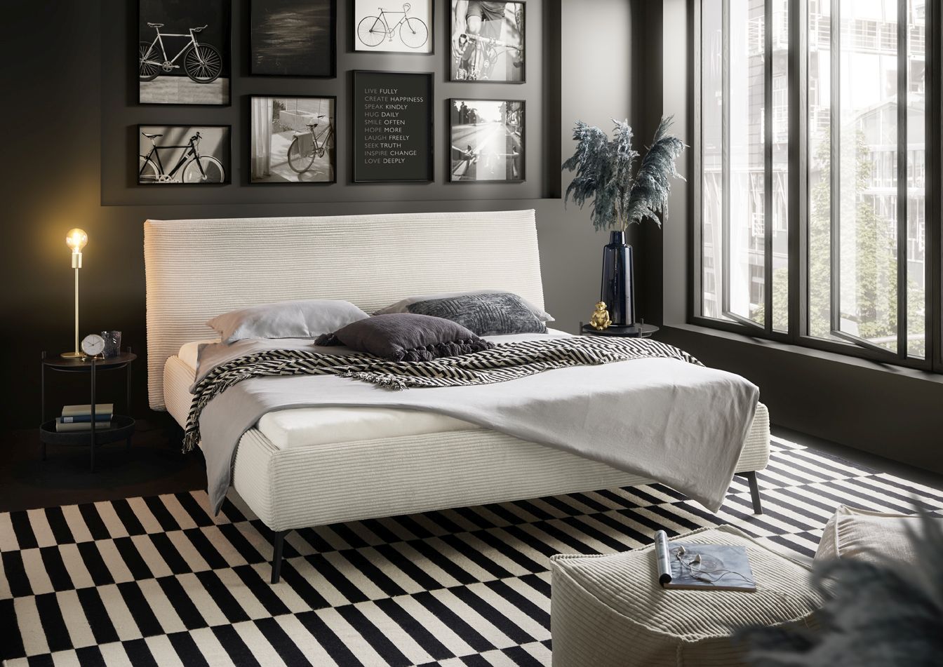 Ledikant Kalua Medium Cord Snow 