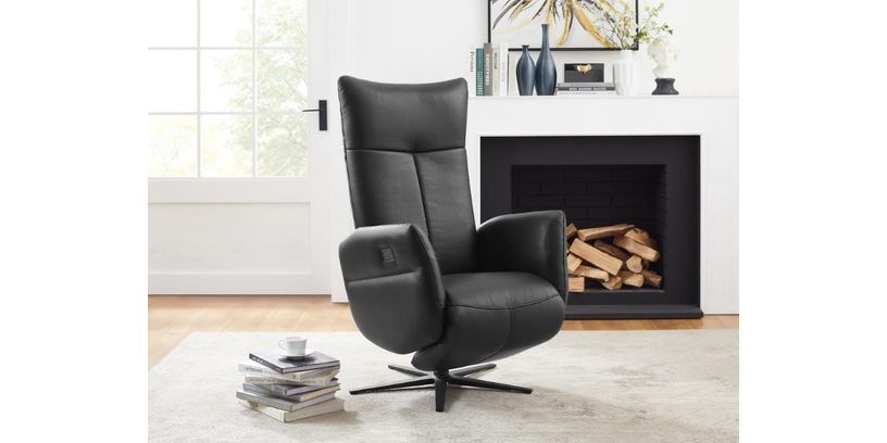 (Showroommodel)Relaxfauteuil Marlynn Black