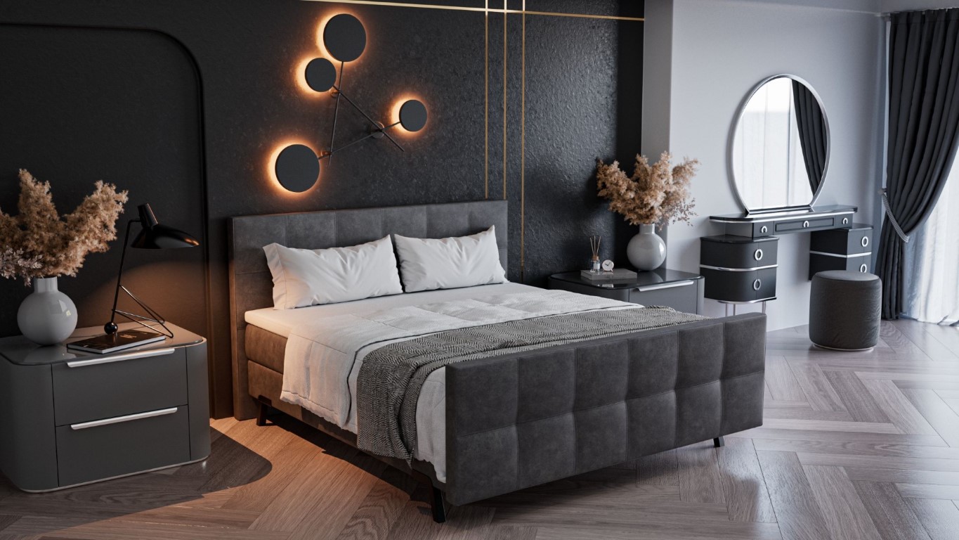 Boxspring Varese Vast Grey