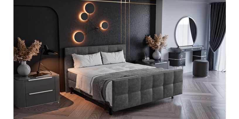 Boxspring Varese Elektrisch Verstelbaar Antraciet