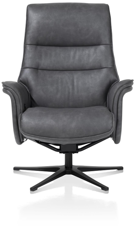Henders & Hazel Fauteuil Lotis Met Poef Antraciet