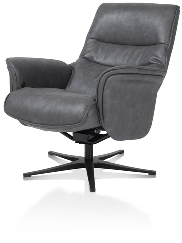 Henders & Hazel Fauteuil Lotis Met Poef Antraciet