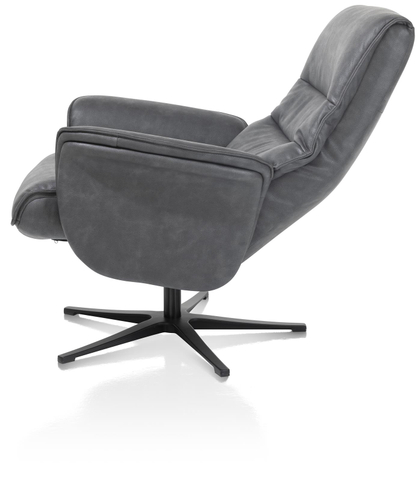 Henders & Hazel Fauteuil Lotis Met Poef Antraciet