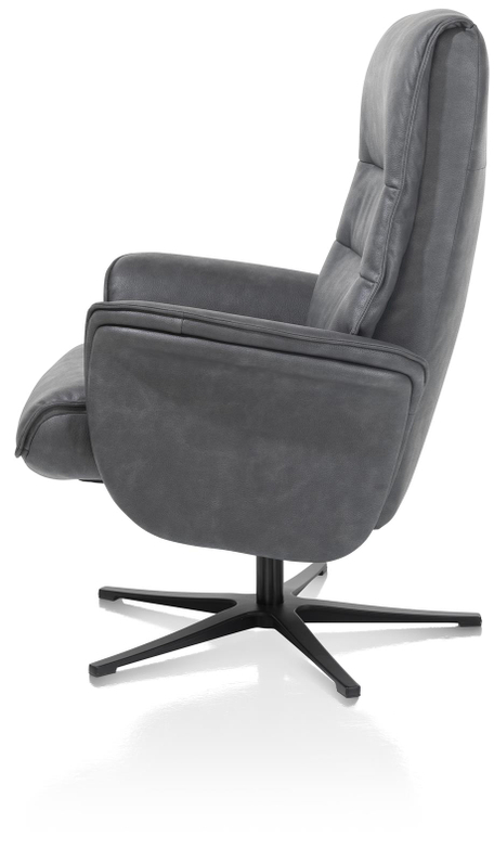 Henders & Hazel Fauteuil Lotis Met Poef Antraciet