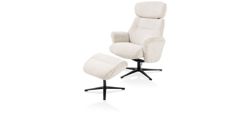 Henders & Hazel Relaxfauteuil Lazaro Met Poef
