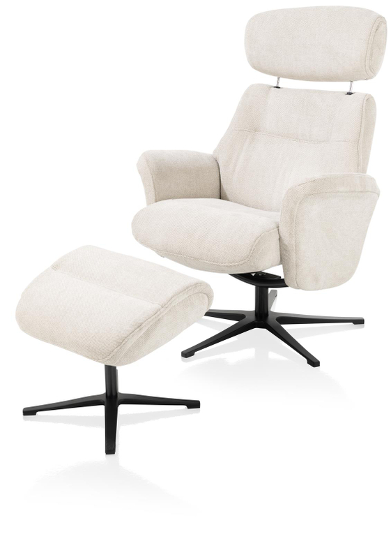 Henders & Hazel Relaxfauteuil Lazaro Met Poef