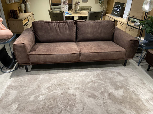 (Showroommodel) H&H Bank Bilbo 3,5-Zits + Poef