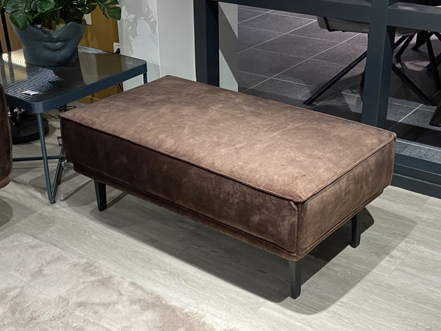 (Showroommodel) H&H Bank Bilbo 3,5-Zits + Poef