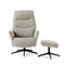 Feelings Relaxfauteuil Barna Met Hocker Beige