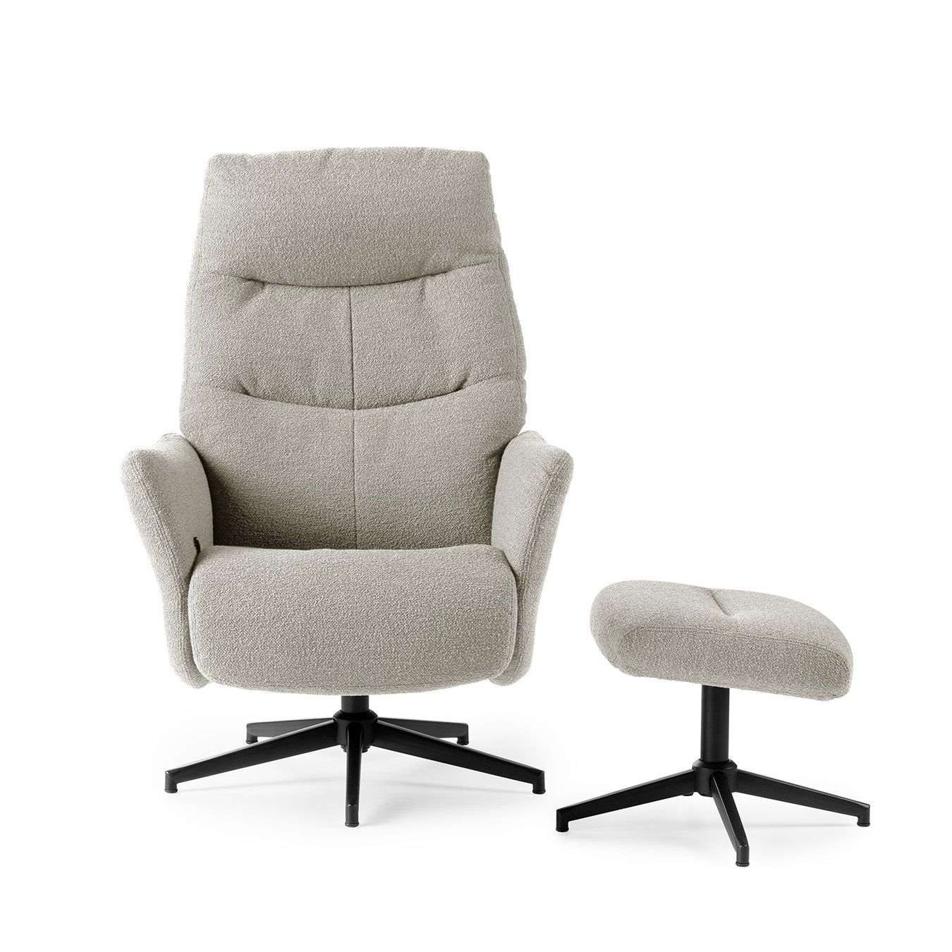 Feelings Relaxfauteuil Barna Met Hocker Beige
