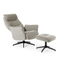 Feelings Relaxfauteuil Barna Met Hocker Beige