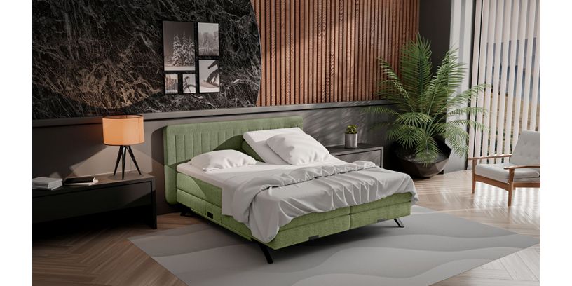 Boxspring Vancouver 160x200 Verstelbaar Green