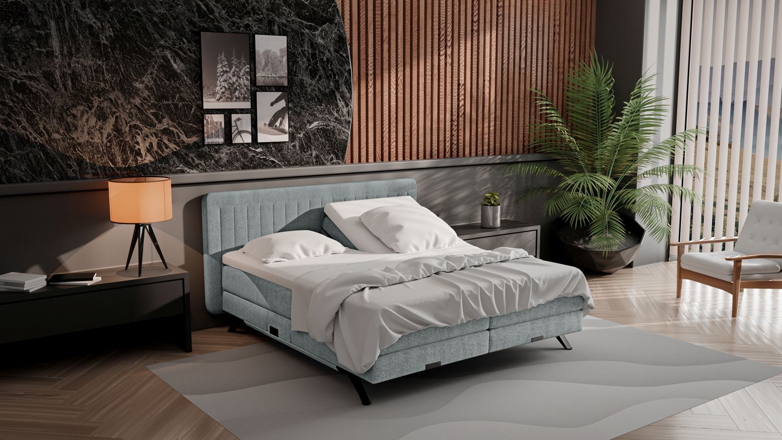 Boxspring Vancouver 180x210 Vast Slate