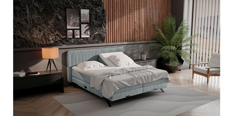 Boxspring Vancouver 180x210 Verstelbaar Slate