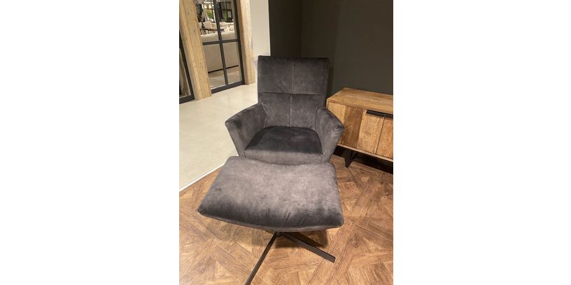 (Showmodel) INHOUSE Fauteuil Benia Forest + Hocker