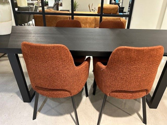 (Showroommodel) Armstoel Shaggie Roest Set/4