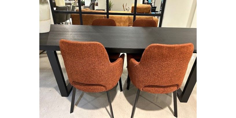 (Showroommodel) Armstoel Shaggie Roest Set/4