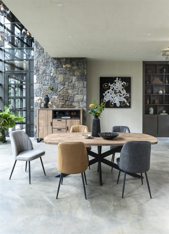 Henders & Hazel Stoel Leo Lichtgrijs