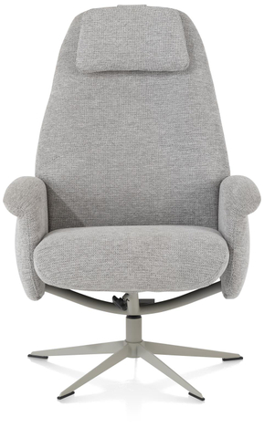 Xooon Relaxfauteuil Tonale Kiezel Incl. Poef