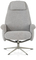 Xooon Relaxfauteuil Tonale Kiezel Incl. Poef