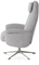 Xooon Relaxfauteuil Tonale Kiezel Incl. Poef
