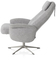 Xooon Relaxfauteuil Tonale Kiezel Incl. Poef