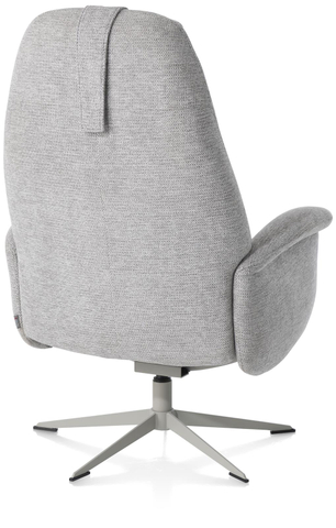 Xooon Relaxfauteuil Tonale Kiezel Incl. Poef