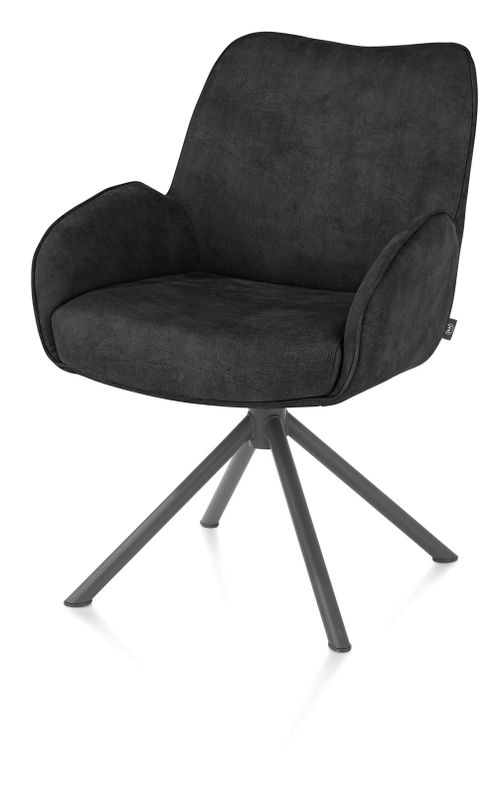 Henders & Hazel Armstoel Riley Off Black