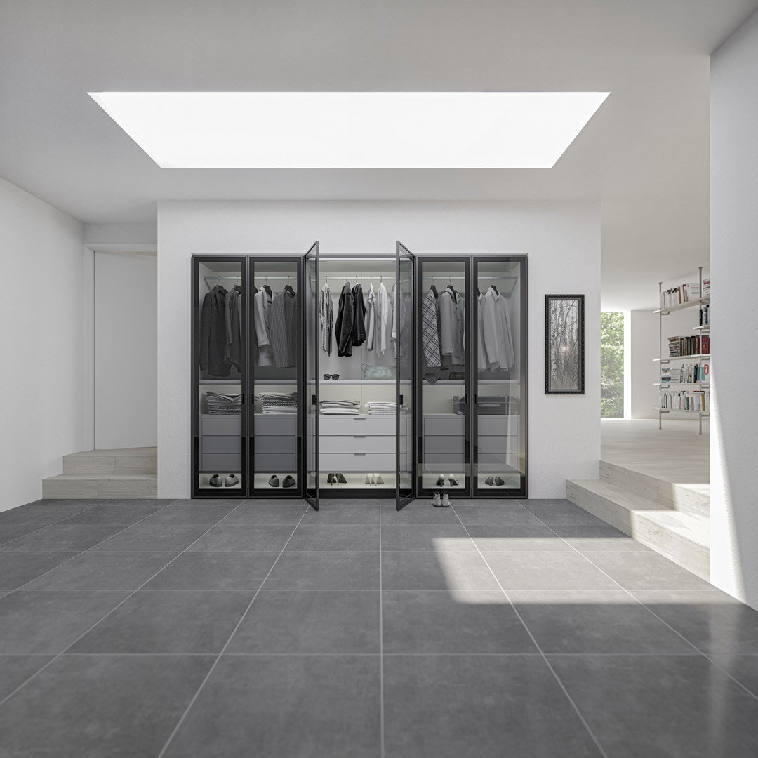 Draaideurkast Topline Glas 4-Deurs