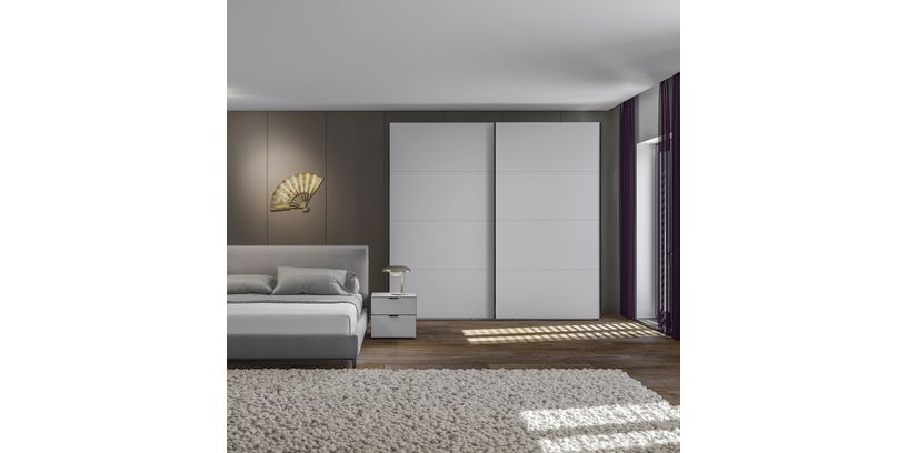 Zweefdeurkast Slideline 2-Deurs Glas 203cm breed 