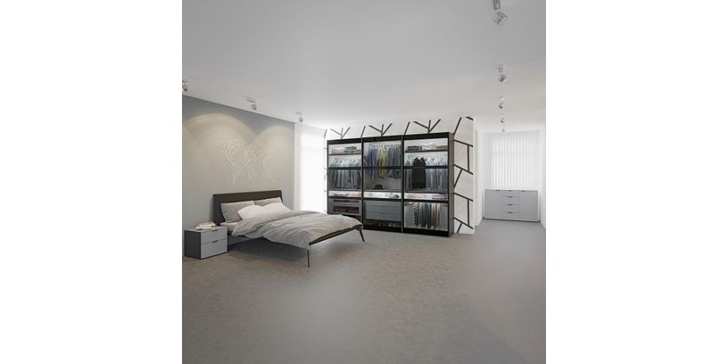 Zweefdeurkast Slideline 3-Deurs Glas 228cm breed 