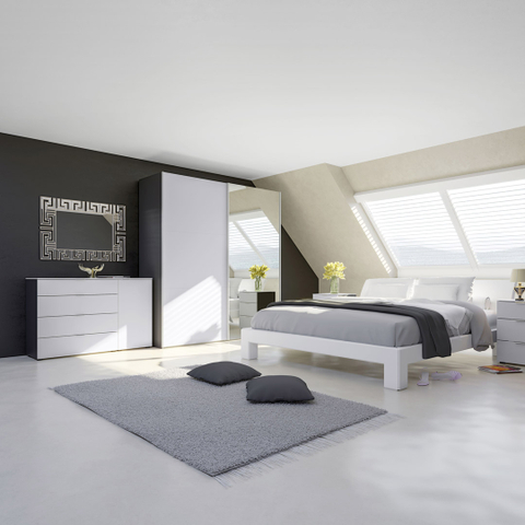 Zweefdeurkast Slideline 2-Deurs Glas 253cm breed