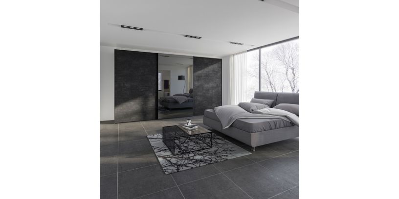 Zweefdeurkast Slideline 3-Deurs Glas 303cm breed