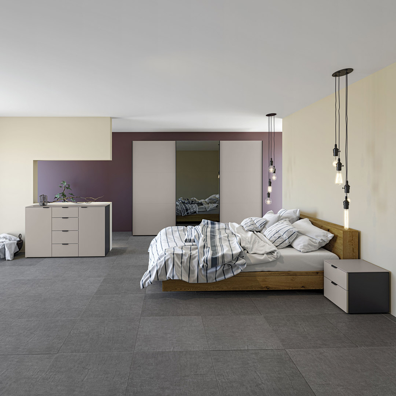 Zweefdeurkast Slideline 3-Deurs Glas 379cm breed