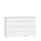Commode 4 Laden Rechts Smal Glas