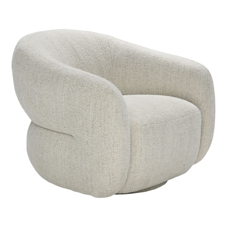 Draaifauteuil Errazi Ecru