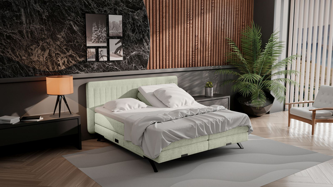Boxspring Vancouver 180x210 Elektrisch Naturel