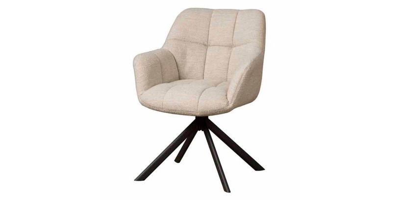 Armstoel Alba Draaibaar Naturel