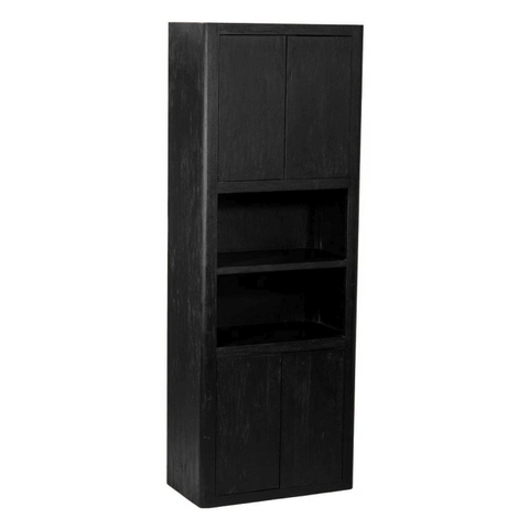 Bergkast Tenna 4-Deurs/2OV Zwart