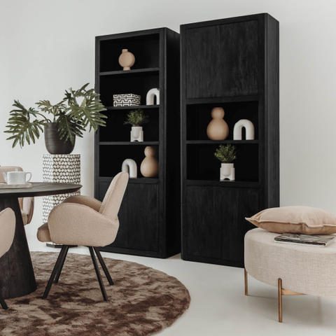 Bergkast Tenna 4-Deurs/2OV Zwart