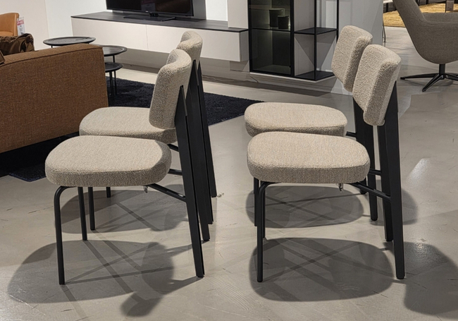 (Showroommodel) Qliv Stoel On-Top Beige Set/4