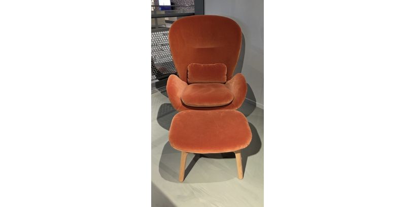 (Showmodel) Rolf Benz Fauteuil 594 + Hocker & Rugk