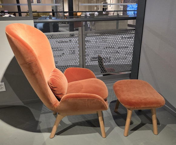 (Showmodel) Rolf Benz Fauteuil 594 + Hocker & Rugk