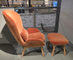 (Showmodel) Rolf Benz Fauteuil 594 + Hocker & Rugk