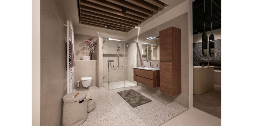 Badkamer Warm Terrazzo