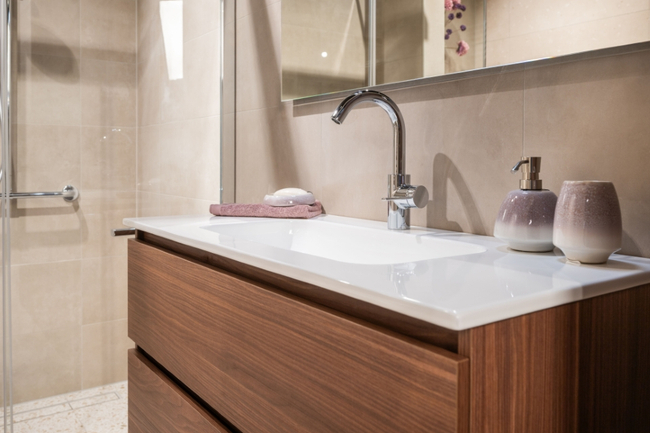 Badkamer Warm Terrazzo