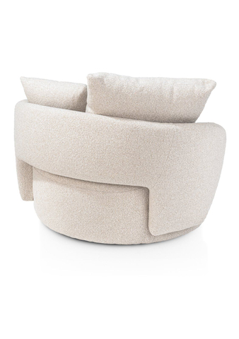 Henders & Hazel Draaifauteuil Elise Met Poef Beige