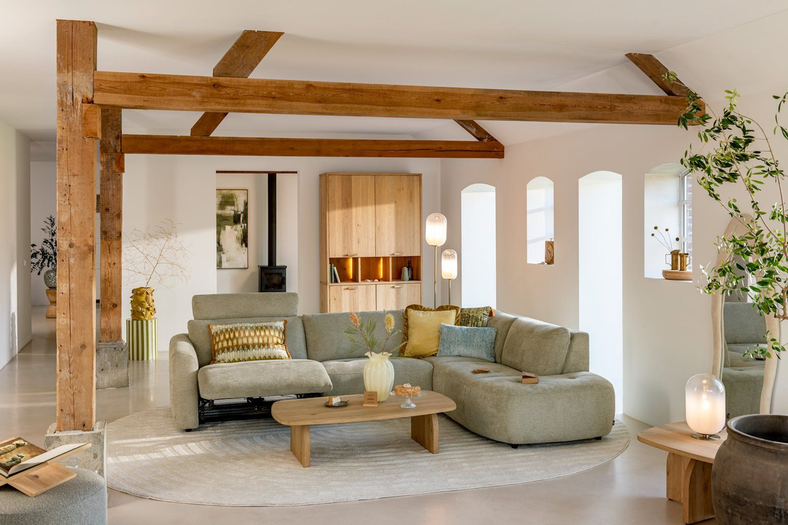 Henders & Hazel Hoekbank Rochelle Saliegroen